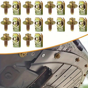 Vis à tête hexagonale M6, écrous en U, ensemble de fixation pour capot moteur, 20/40 pièces pour maintien du capot moteur - Product Image 1