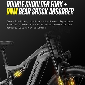 Bicicleta de Montaña de Alta Potencia con Doble Motor sin Escobillas, 48V2000W, Aluminio, Neumáticos Gruesos de 26*3.0, 17.5AH, 48km/h - Product Image 4