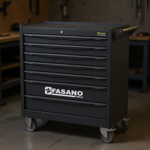 Fasano Tools 7 <b>Drawer</b> Rolling Tool Cabinet With Lock And Casters For <b>Workshop</b> Storage - Product Image 3