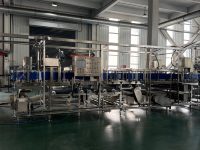 Ligne de production automatique de tofu Momen à commande PLC, sans emballage en tissu, sans moule de formage, facile à utiliser, pour la fabrication de tofu moelleux
