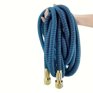 Manguera de Jardín <span class=keywords><strong>Extensible</strong></span> de <span class=keywords><strong>Goma</strong></span> de 3/4\", Mágica, Sin Pliegues, Alta Presión, Duradera, con Conector de Cabezal de Aspersor <span class=keywords><strong>para</strong></span> Riego y Limpieza - Product Image 2
