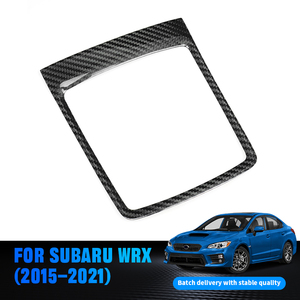 Shasha Real Carbon Fiber Interior Accessories <b>Gear</b> Shift <b>Knob</b> Trim Frame for WRX 2015-2021 - Product Image 5