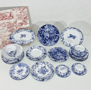 Service de table en porcelaine de 32 pièces, motif minimaliste nordique, muguet - Product Image 5