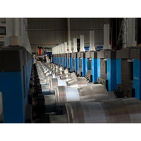 Machine de formage de rouleaux pour lames de porte de volet roulant, à haute productivité, contrôlée par PLC, neuve, avec moteur à roulement à billes