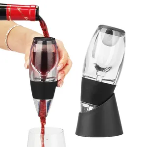 Quality and Convenience for Wine Lovers and Sommeliers No-Drip Stand Unique New Luxury Red Pourer Decanter Wine Aerator