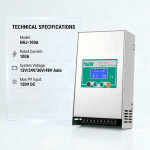 PowMr 60A 80A 100A MPPT Solar Charge Controller 12/24/36/48V Auto High-Performance DSP solar charge controller - Product Image 3