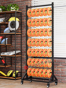 Sàn sắt kim loại cáp hiển thị đứng cho cửa hàng bán lẻ Cáp Reel lưu trữ giá Thảm cuộn hiển thị đứng - Product Image 2