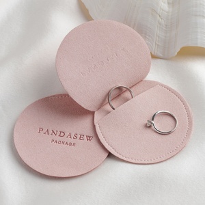 PandaSew Custom Logo Luxury Microfiber Jewelry Pouch Gift Rings Earrings Necklace Cosmetic Jewelry Packaging Bags - Product Image 4
