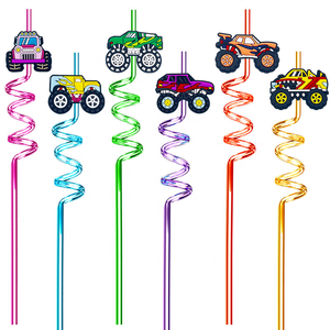 ยางเกลียวหลอดพีวีซีแบบซิลิโคนสลักลายสำหรับงานปาร์ตี้อุปกรณ์จัดงานเลี้ยงรูปทรงรถบรรทุกสัตว์ประหลาดขนาดใหญ่ - Product Image 5