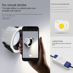 Downlight LED Antideslumbrante de Aluminio IP65 Integrado para Hogar y Oficina, Inteligente, Sin Luz Principal, Alta Eficiencia Lumínica - Product Image 5