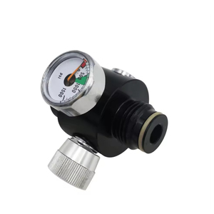 Vanne de régulation de pression d'air CO2 pneumatique en alliage d'aluminium noir Zimakyfa PBRG-300, réglable 0-200 PSI 0-800 PSI G1/2 - Product Image 2