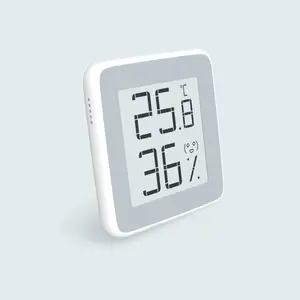 Pantalla de tinta electrónica inteligente para el hogar de uso múltiple Monitor de temperatura y humedad Bluetooth Termohigrómetro en stock para una entrega rápida