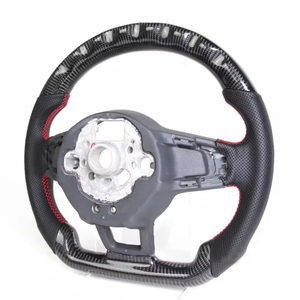 Accessori Auto Volante Personalizzato in Fibra di Carbonio con LED per Volkswagen VW <span class=keywords><strong>Golf</strong></span> <span class=keywords><strong>5</strong></span> MK6 MK7 MK8 Jetta Passat B8 <span class=keywords><strong>Polo</strong></span> Tiguan GTI - Product Image 3