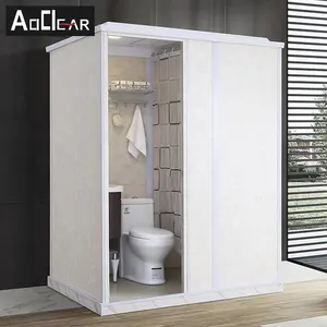 Tuvalet ile bir banyo ünitelerinde açık konteyner modüler prefabrik