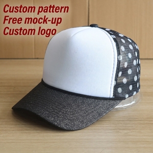 Casquette de baseball tendance pour femme avec visière en maille scintillante, ornée de paillettes, style décontracté, idéale pour l'été, ajustable et personnalisable - Product Image 1