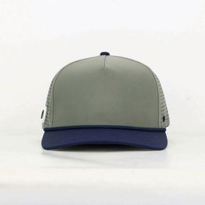 Casquettes de sport BSCI personnalisées en gros, 5 panneaux, imperméables, 100 % polyester, pour le golf, le baseball et la course, pour hommes et femmes - Product Image 2