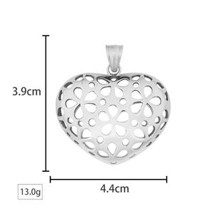 Collar Multicapa con Forma de Corazón, Colgante de Acero Inoxidable, Joyería Conmemorativa, Recuerdo Especial para Mujer - Product Image 6