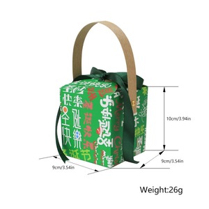 กล่องกระดาษพกพาคุณภาพสูงสำหรับใส่ขนมสีสันสดใสในวันคริสต์มาสอีฟสำหรับเด็ก สามารถปรับแต่งได้ตามความต้องการ - Product Image 3