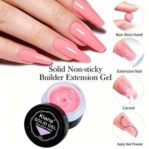 Non-Stick Solid Gel Not Hot LED Clear Gel Strong & Durable Extension Gel 15g Salon Quality <b>Builder</b> Gel - Product Image 2