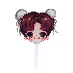 Ventilateur miniature transparent Kpop personnalisé en PVC écologique imprimé 5*5cm - Product Image 4