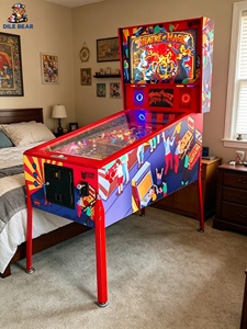 Machine de flipper virtuel à haut retour sur investissement, 32 pouces, 3 écrans, borne <span class=keywords><strong>d</strong></span>'arcade, 66 <span class=keywords><strong>jeux</strong></span>, flipper numérique pour <span class=keywords><strong>parc</strong></span> <span class=keywords><strong>d</strong></span>'attractions, centre commercial - Product Image 4