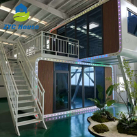 Mini-maison capsule modulaire en acier de luxe moderne, 20 pieds 40 pieds, modèle Apple House de Chine, pour usage commercial ou résidentiel (bureau ou habitation)