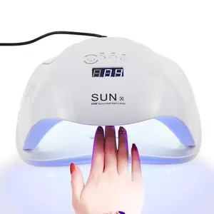 태양 X 54w 강력한 네일 램프 건조기 UV Led 빠른 경화 네일 램프 젤 손톱 매니큐어