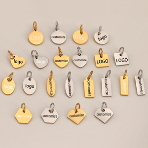 Ciondolo Personalizzato in Acciaio Inossidabile Inciso al Laser, Placcato Oro 18K, Impermeabile, Gioielli Artigianali alla Moda per Bambini e Animali Domestici - Product Image 1