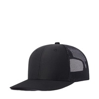 Topi Trucker 6 Panel Berbahan Katun 100% Motif Garis Terlaris dengan Logo Bordir, Bernapas, Cocok untuk Pantai dan Aktivitas Luar Ruangan