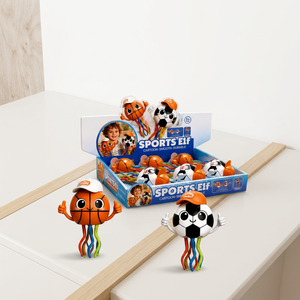 Jouet en peluche interactif et éducatif en forme de ballon de basket et de football pour enfants de 2 à 4 ans, alimenté par piles - Product Image 3