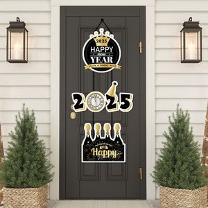 Pafu 2025 New Year Decorations Creative Door Signs OutDoor Decorations New Year Door Banner Paper Happy New Year Door Curtains - Product Image 6