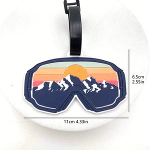 Venta al por mayor sublimación logotipo 3D personalizado maleta de viaje Etiquetas de equipaje PVC suave etiqueta de equipaje proveedores de etiquetas de equipaje de avión - Product Image 6