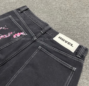 Nuovo stile all'ingrosso di alta qualità su misura cotone <span class=keywords><strong>Jeans</strong></span> larghi da uomo pantaloni della tuta da uomo pantaloni di <span class=keywords><strong>Jeans</strong></span> - Product Image 5