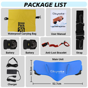 Propulseur sous-marin à moteur sans balais, scooter électrique pour la mer avec une vitesse de 1,8 m/s et une batterie de 7,0 Ah pour SUP, kayak et plongée - Product Image 3