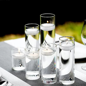 Wholesale 3 Inch Cylinder <strong>White</strong> Unscented Waterproof Home Decor Floating <strong>Candles</strong> for Decor Floating <strong>Candle</strong> <strong>White</strong> - Product Image 1