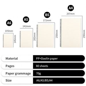 Student Spiral Lined Notebook Small A5 Size Line Paper Spiral Loose <b>Leaf</b> Spiral Note <b>Book</b> for Promotion - Product Image 3