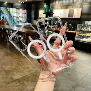 Rõ ràng Acrylic trường hợp điện thoại cho A15/A35/A55/Z gấp 3/<span class=keywords><strong>4</strong></span>/5/6 trường hợp từ tính chống vàng với hộp cho Samsung S25/S24/S23/S22/s21series - Product Image 3