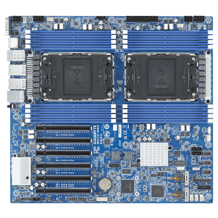 MB-2022/AJML/SSとMB-2024/HNHN/BSR-01 GIGABYTE MS74-HB0 Server Motherboard with Intel C741 Chipset