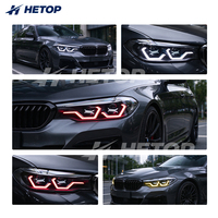 Phares HETOP G30 2017-2020 pour BMW Série 5 (avant LCI) – Kit de mise à niveau personnalisé triple couleur, multi-modes, personnalisable, unique, avec OSS