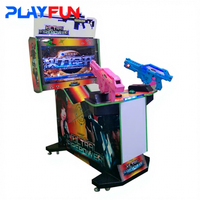 Machine de jeu vidéo d'arcade de tir 3 en 1 Ultra Fire Power de 32 pouces, tirant sur les zombies, les extraterrestres, simulateur d'arcade