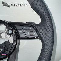 Volant de voiture en Alcantara personnalisé pour les modèles Audi S6 S7 A4 B8 B9 A5 A6 A7 C7 Q3 Q5 A3 S3 S8 R8, accessoires de voiture