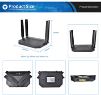 Xpon Dual Band ONT WiFi 6 yönlendirici FTTH 2.4G/5G USB3.0 5GHz 4 GE portları AC1200 antenler Gpon Dualband frekans SC konnektör tipi