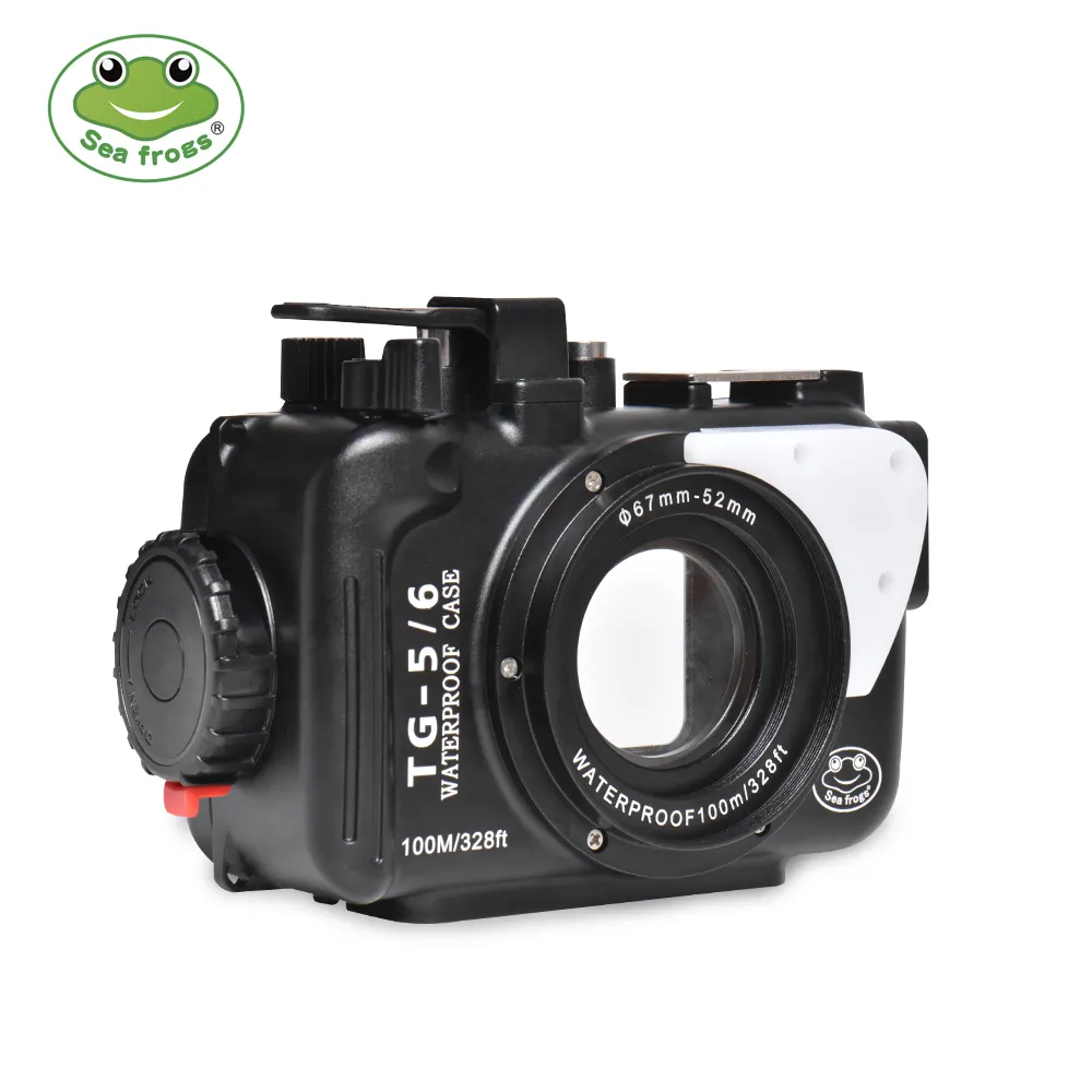 Seafrogs EXW prezzo professionale 100m/325ft custodia per fotocamera subacquea custodia in alluminio per fotocamere Olympus TG5/TG6