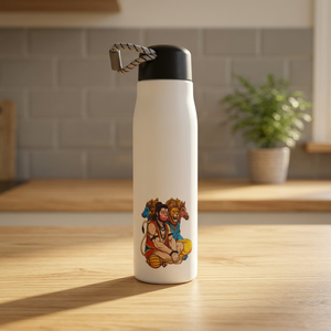 Bouteille d'eau promotionnelle en métal personnalisée avec impression du Seigneur Krishna pour la rentrée scolaire et la remise des diplômes - Product Image 4