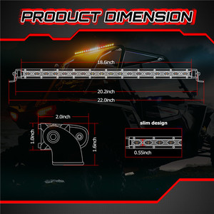 Commercio all'ingrosso Dritto 54W Luce Chase <span class=keywords><strong>Bar</strong></span> Con Segnale di Girata Del Freno Luce di Retromarcia 8 Luci Stroboscopiche - Product Image 4