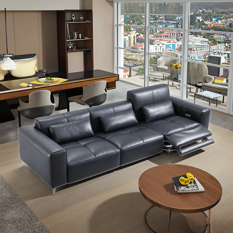 Meuble De Salon Genuine Leather Sectional