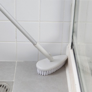 Shower Scrubber Cleaning <b>Brush</b> Combo PP Material Tub and Tile Scrubber Cleaner <b>Scrub</b> <b>Brush</b> with Long Handle - Product Image 4
