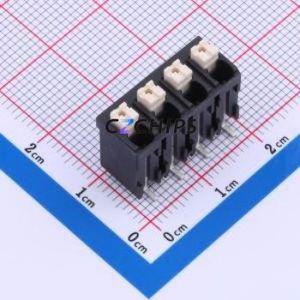 JL212V-SMT-50004BP1 Spring Terminal Block SMD,P=5mm Connector ( Construction: 1x4P )( Pitch: 5mm )( Color: Black ) - Product Image 1