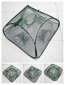 Katlanır karides ağları yeşil naylon kumaş ile olta takımı otomatik kare kafes - Product Image 6