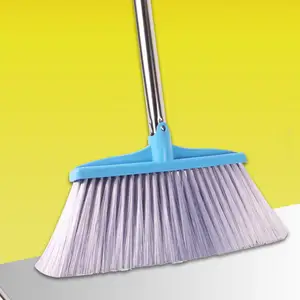 manufacturers household wholesale clean magic sweeper water iron longe handle plastic brush industrial floor soft broom supplier